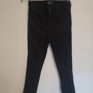 A&F black ripped jeans